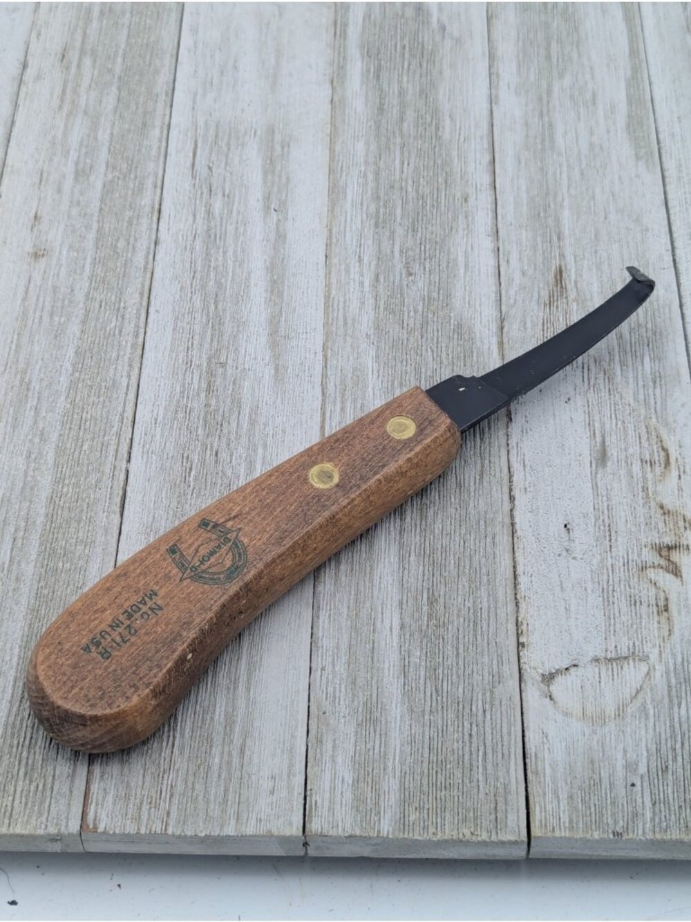 Diamond Farriers Horse Hoof Knife No. 271-R Made In USA 2-3/4" Blade